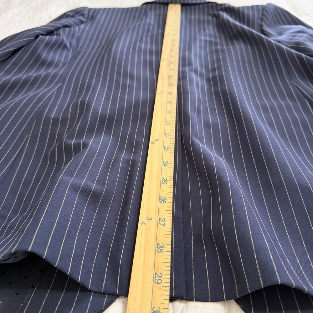 Banana Republic Navy Pinstripe Blazer NWT Size 18 - Picture 8 of 9